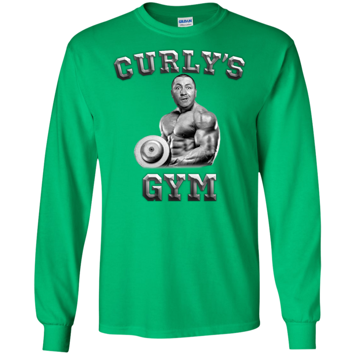 Three Stooges Curly's Gym Long Sleeve T-Shirt