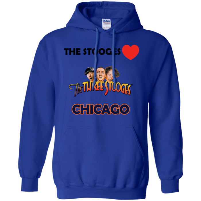 Three Stooges Love Chicago Pullover Hoodie
