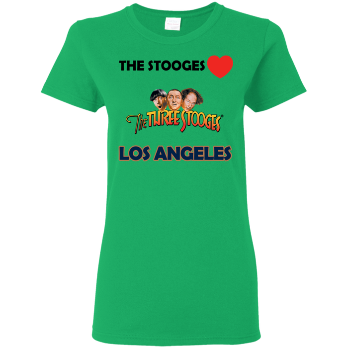 Three Stooges Love Los Angeles Ladies T-Shirt