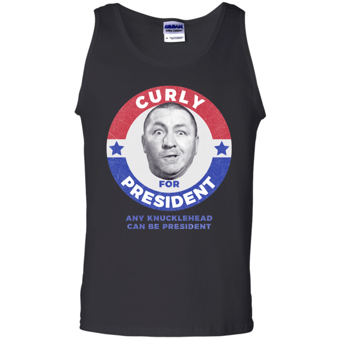 Three Stooges Curly For President Tank Top