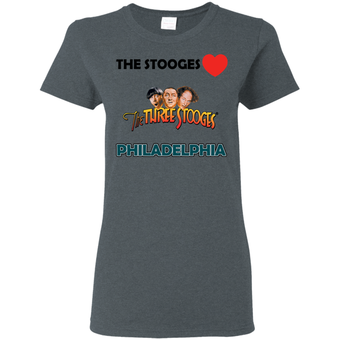 Three Stooges Love Philadelphia Ladies T-Shirt