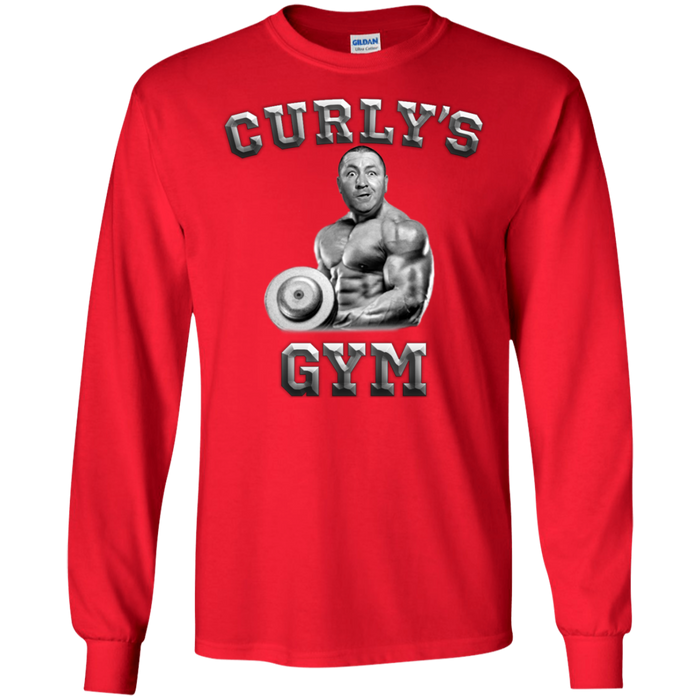 Three Stooges Curly's Gym Long Sleeve T-Shirt