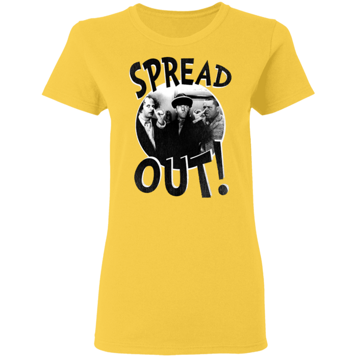 Three Stooges Spread Out Ladies T-Shirt