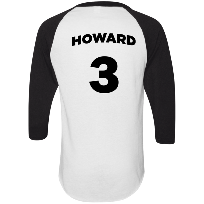 Three Stooges Sports Style Raglan Jersey Howard #3