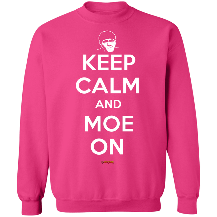 Three Stooges Keep Calm And Moe On Crewneck Sweatshirt