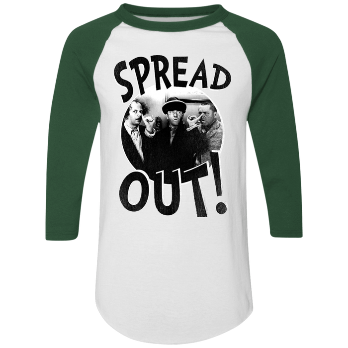 Three Stooges Spread Out 3/4 Sleeve Raglan T-Shirt