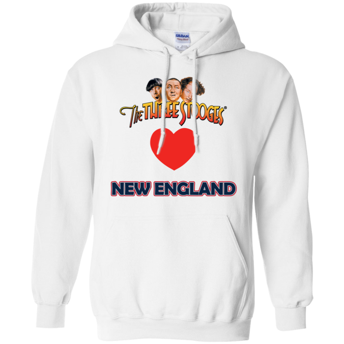 Three Stooges Love New England Heart Hoodie