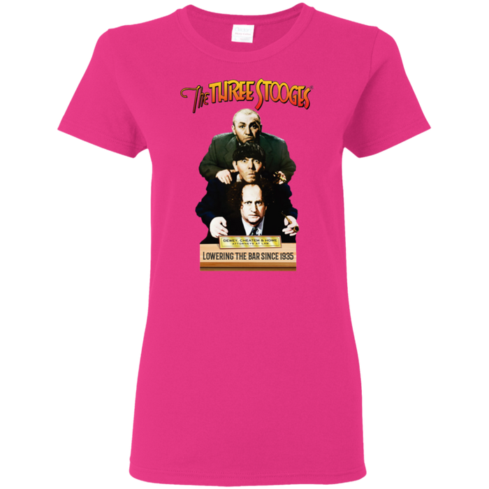 Three Stooges Ladies Dewey, Cheatem, & Howe T-Shirt