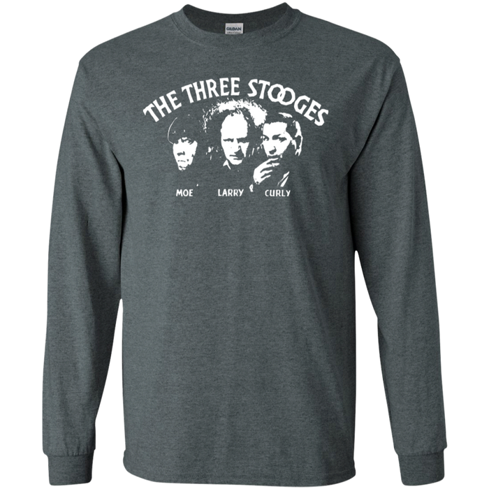 Three Stooges Opening Credits Classic Logo Long Sleeve T-Shirt