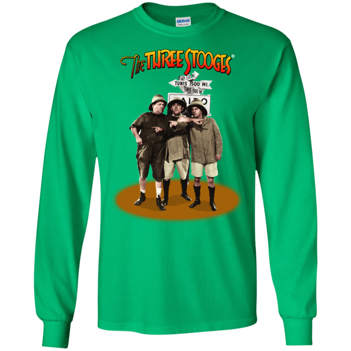 Three Stooges Safari Long Sleeve T-Shirt