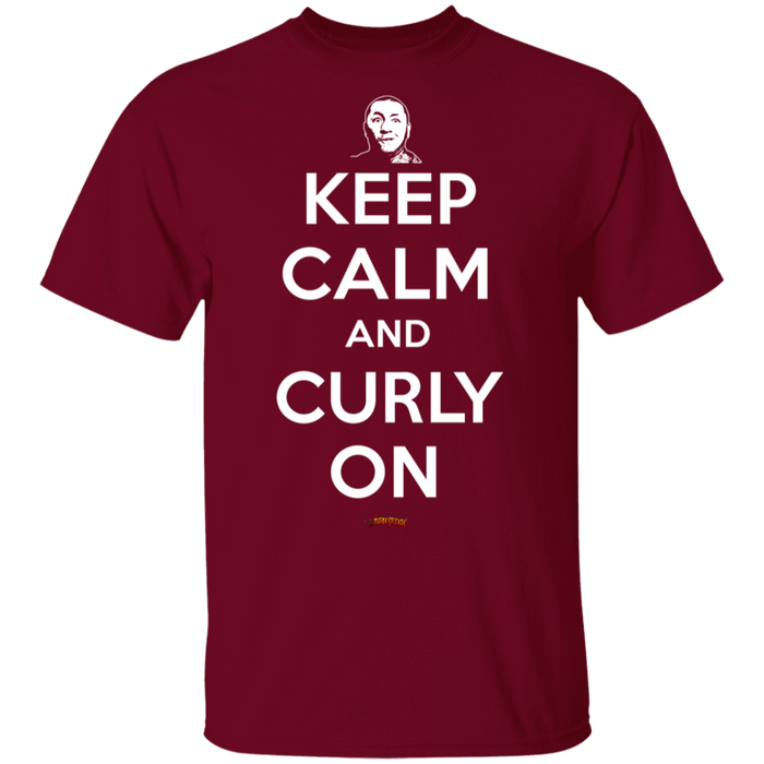 Three Stooges Keep Calm And Curly On T-Shirt