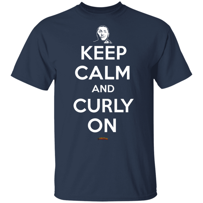 Three Stooges Keep Calm And Curly On T-Shirt