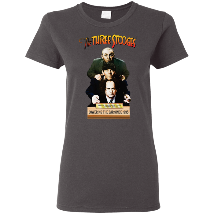 Three Stooges Ladies Dewey, Cheatem, & Howe T-Shirt