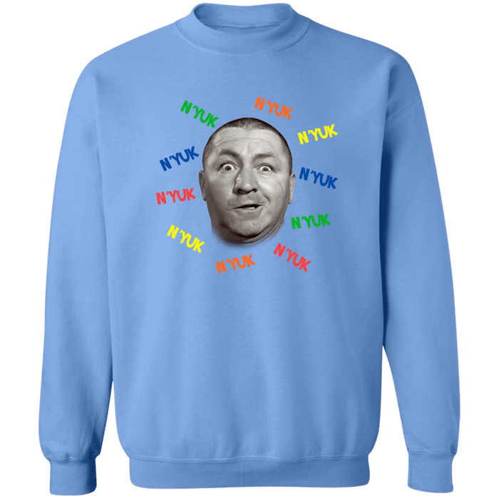 Three Stooges Curly Retro Crewneck Pullover Sweatshirt