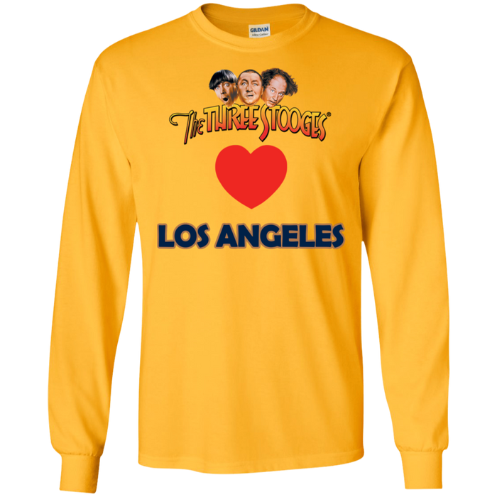 Three Stooges Love Los Angeles Long Sleeve Heart Shirt