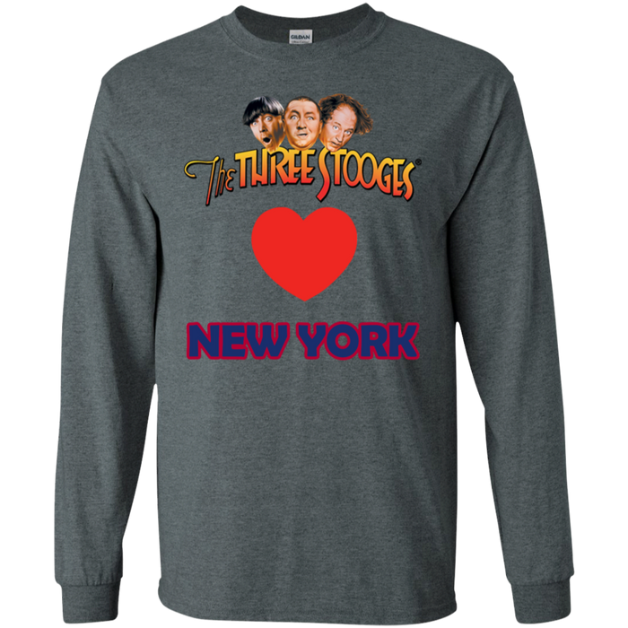 Three Stooges Love New York Long Sleeve Heart Shirt