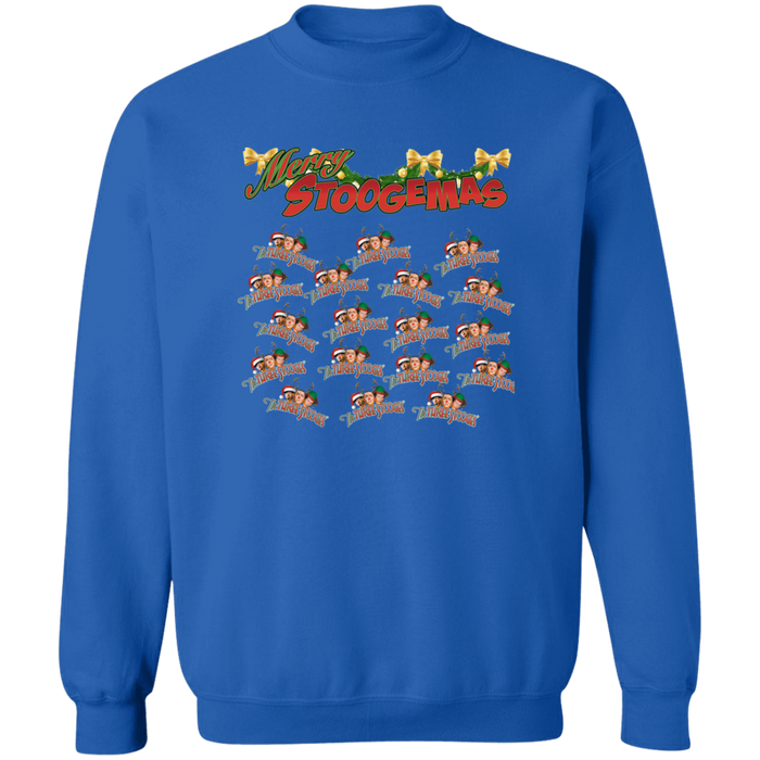 Three Stooges Merry Stoogemas Crewneck Pullover Sweatshirt