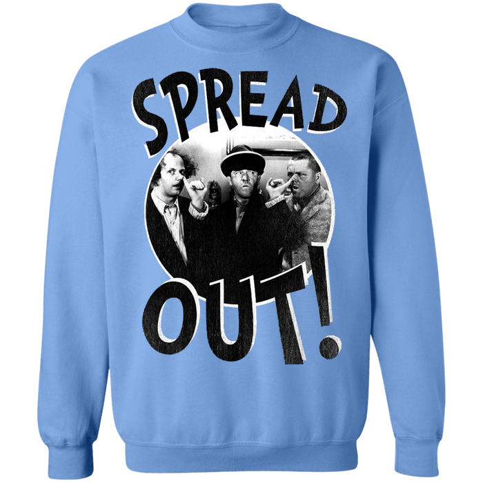 Three Stooges Spread Out Crewneck Pullover Sweatshirt