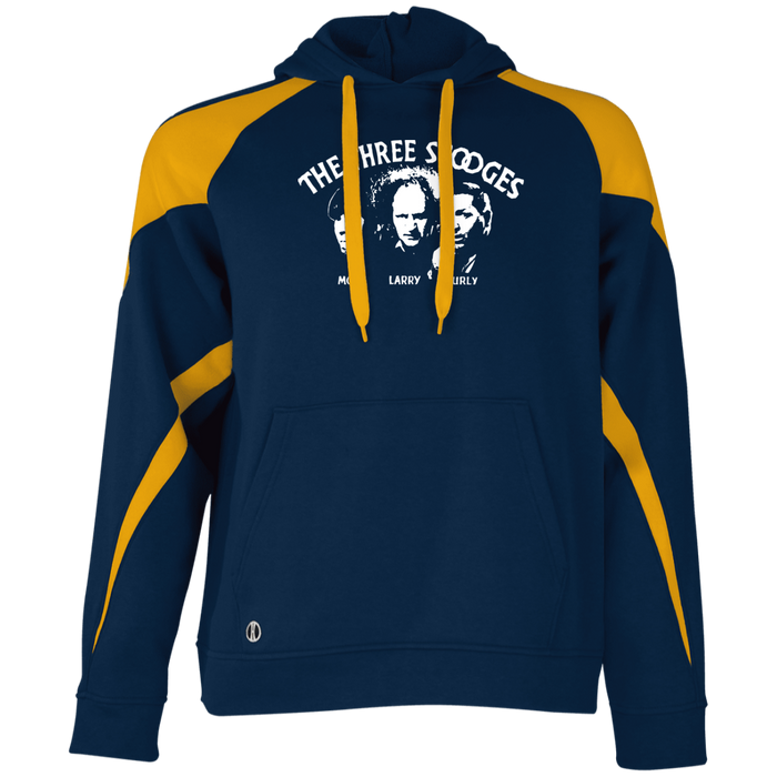 Three Stooges Classic Credits Athletic Colorblock Fleece Hoodie