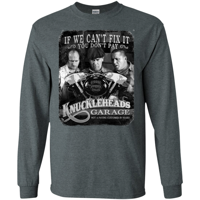 Three Stooges Knuckleheads Garage Long Sleeve T-Shirt