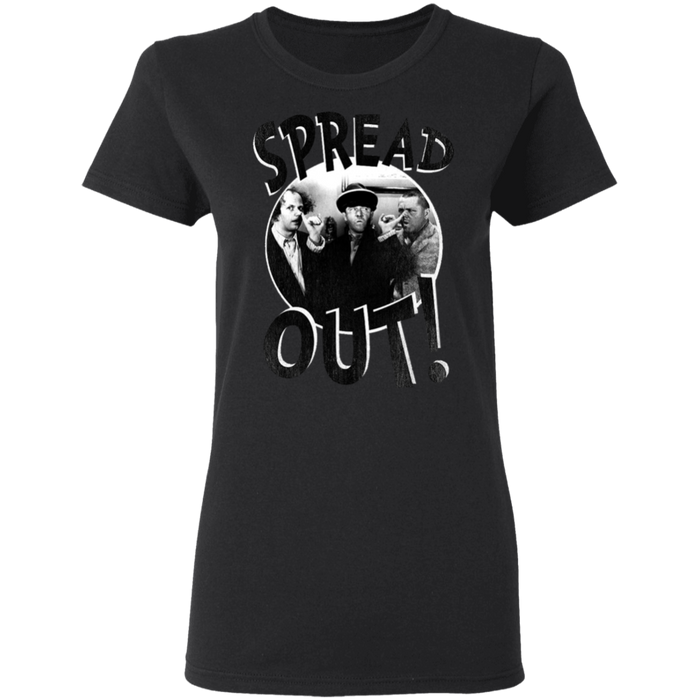 Three Stooges Spread Out Ladies T-Shirt