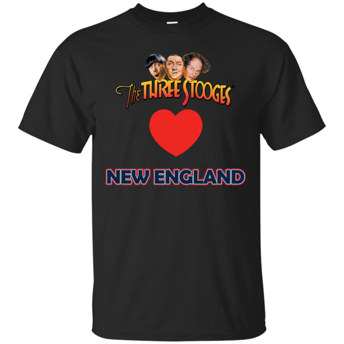 Three Stooges Love New England Heart T-Shirt