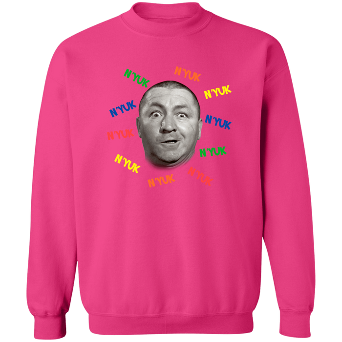 Three Stooges Curly Retro Crewneck Pullover Sweatshirt