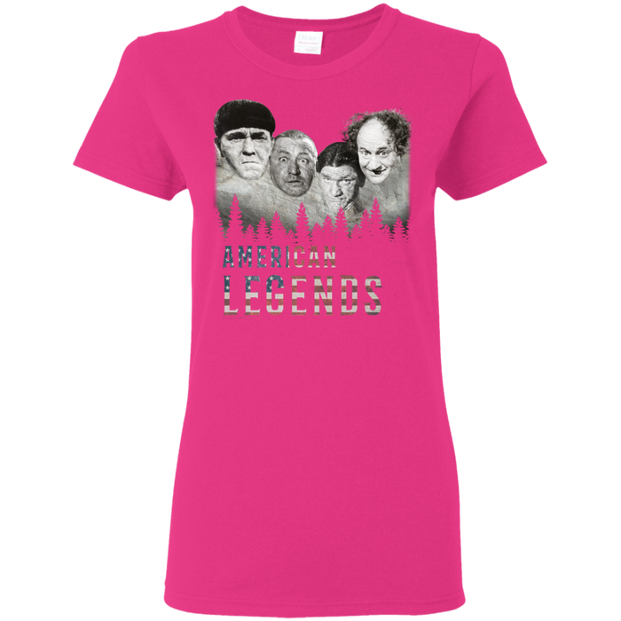 Three Stooges American Legends Ladies' T-Shirt