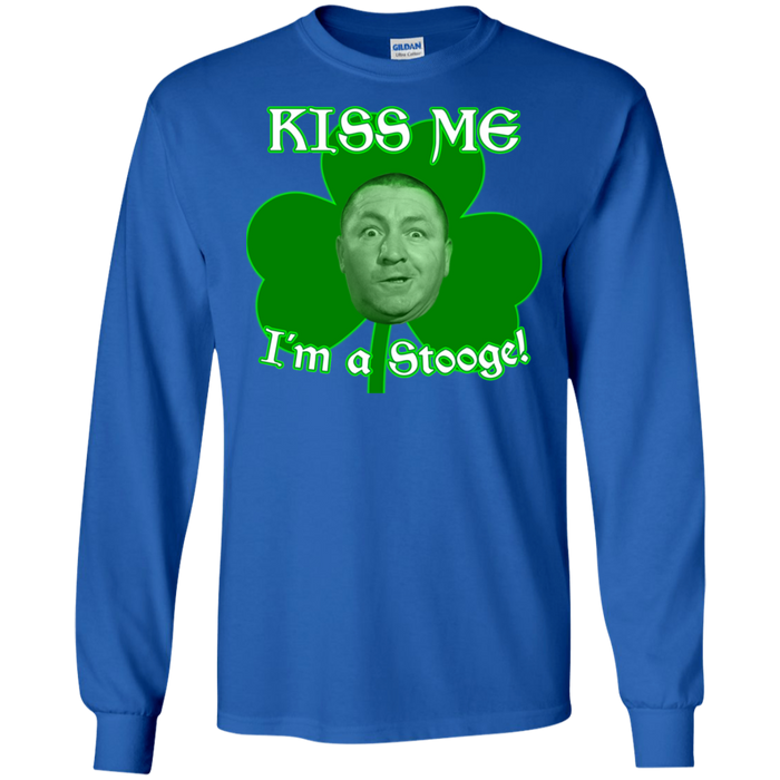 Three Stooges Kiss Me I'm A Stooge Long Sleeve T-Shirt