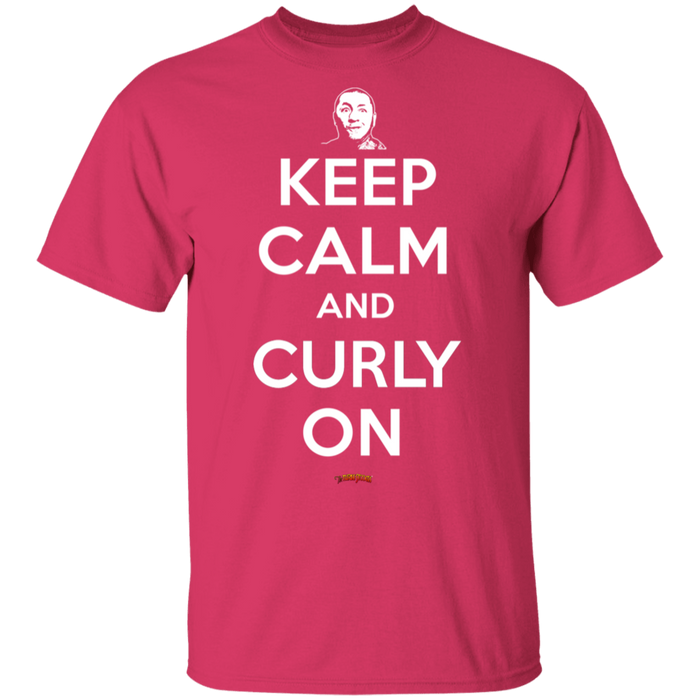 Three Stooges Keep Calm And Curly On T-Shirt