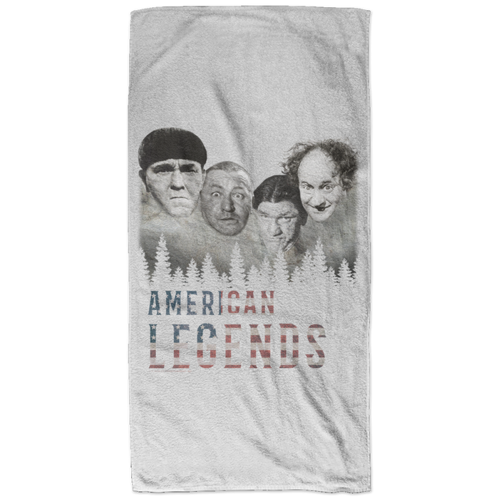 Three Stooges American Legends Beach Towel - 32X64