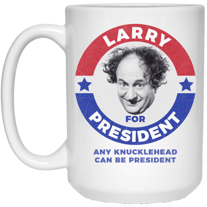Three Stooges Larry For President 15 Oz. Mug