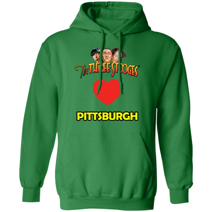 Three Stooges Love Pittsburgh Pullover Hoodie