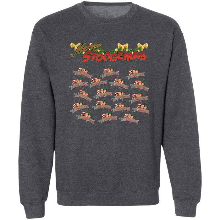 Three Stooges Merry Stoogemas Crewneck Pullover Sweatshirt