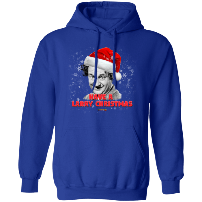 Three Stooges Have A Larry Christmas Pullover Hoodie