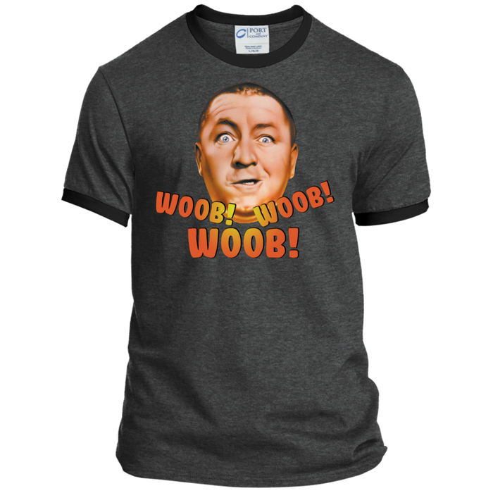Three Stooges Curly Woob Woob Woob Ringer T-Shirt