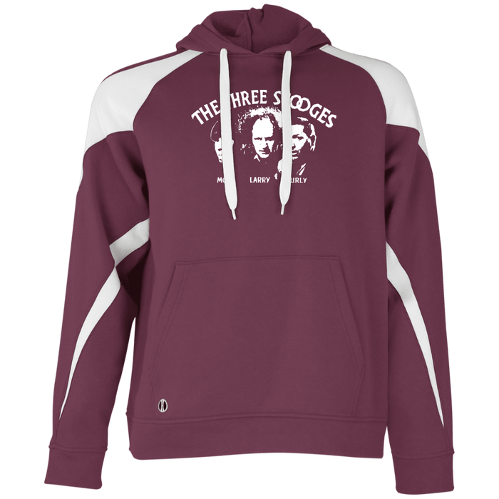 Three Stooges Classic Credits Athletic Colorblock Fleece Hoodie