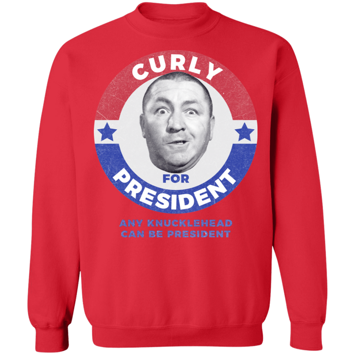 Three Stooges Curly For President Sweatshirt