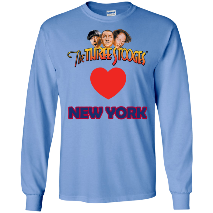 Three Stooges Love New York Long Sleeve Heart Shirt