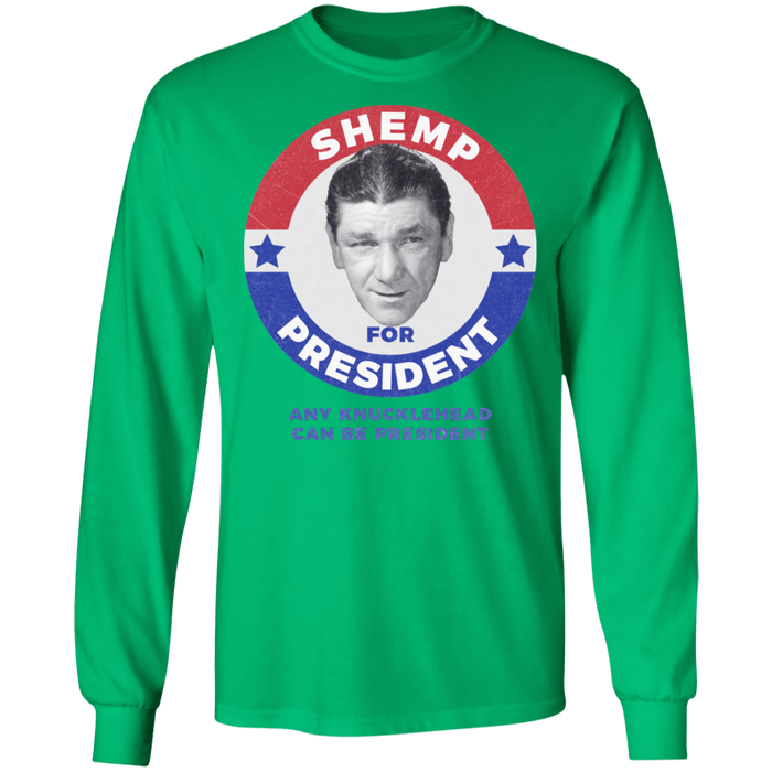 Three Stooges Shemp For President Long Sleeve Shirt