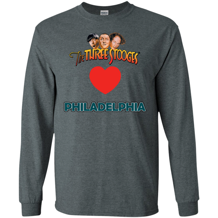 Three Stooges Love Philadelphia Long Sleeve Heart Shirt
