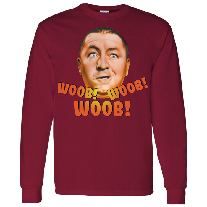 Three Stooges Curly Woob Woob Woob Long Sleeve T-Shirt