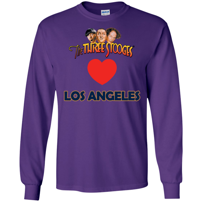 Three Stooges Love Los Angeles Long Sleeve Heart Shirt