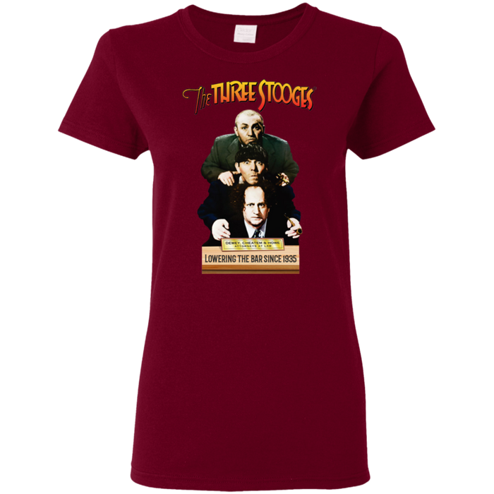 Three Stooges Ladies Dewey, Cheatem, & Howe T-Shirt