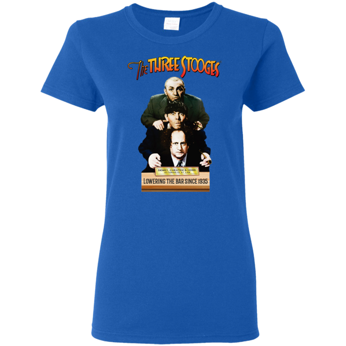 Three Stooges Ladies Dewey, Cheatem, & Howe T-Shirt