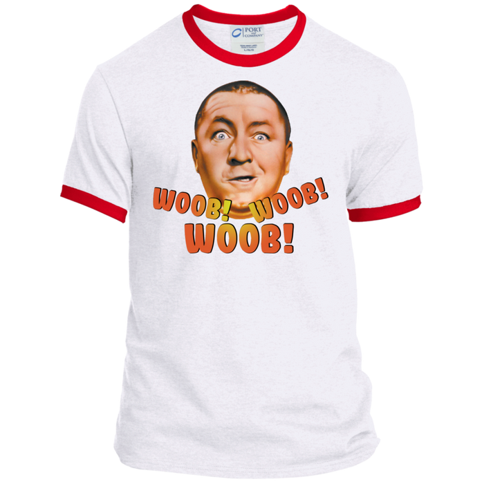 Three Stooges Curly Woob Woob Woob Ringer T-Shirt