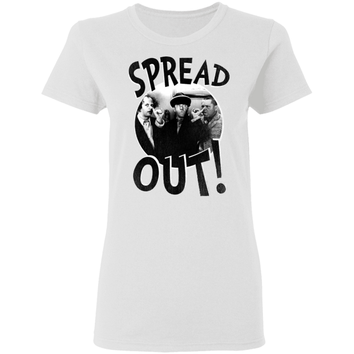 Three Stooges Spread Out Ladies T-Shirt
