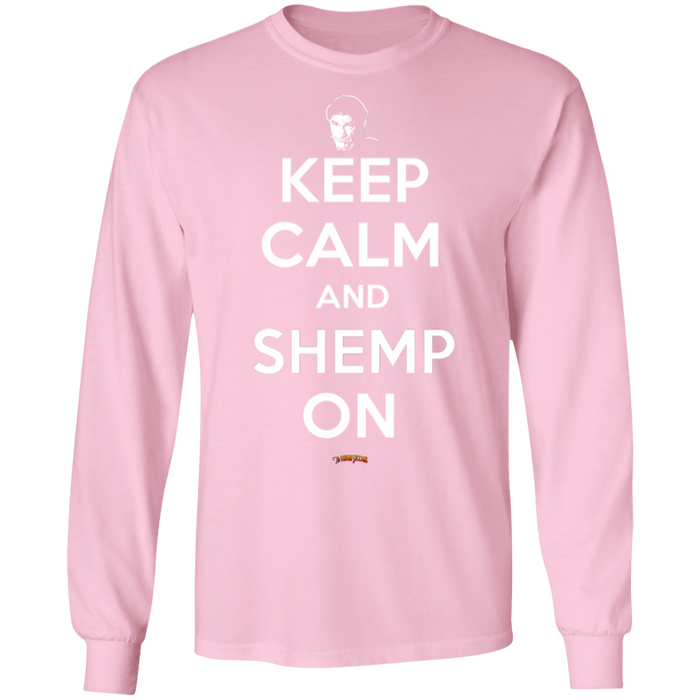 Three Stooges Keep Calm And Shemp On Long Sleeve T-Shirt