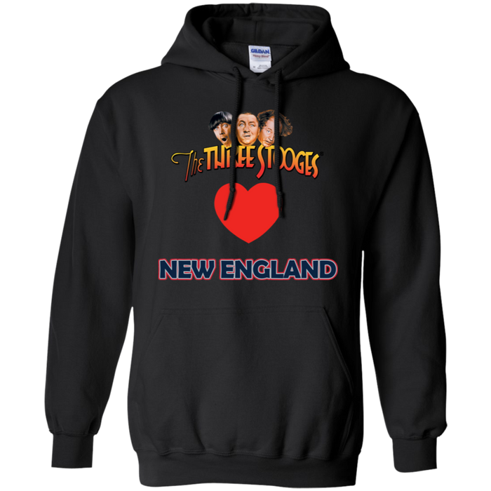 Three Stooges Love New England Heart Hoodie