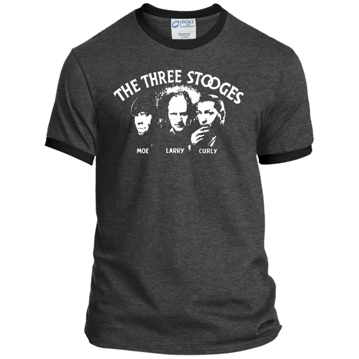 Three Stooges Classic Credits Ringer Tee
